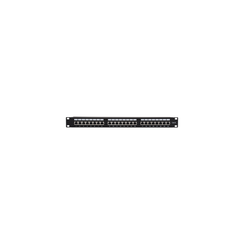 Panel de Parcheo / 24 Puertos / Cat6 / Blindado STP / 1U / 19 Pulgadas