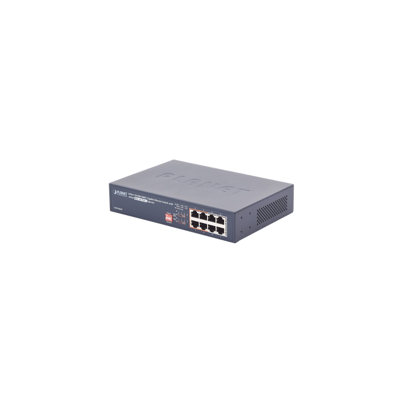 Switch PoE 8 Puertos PLANET GSD-804P Extender 250m