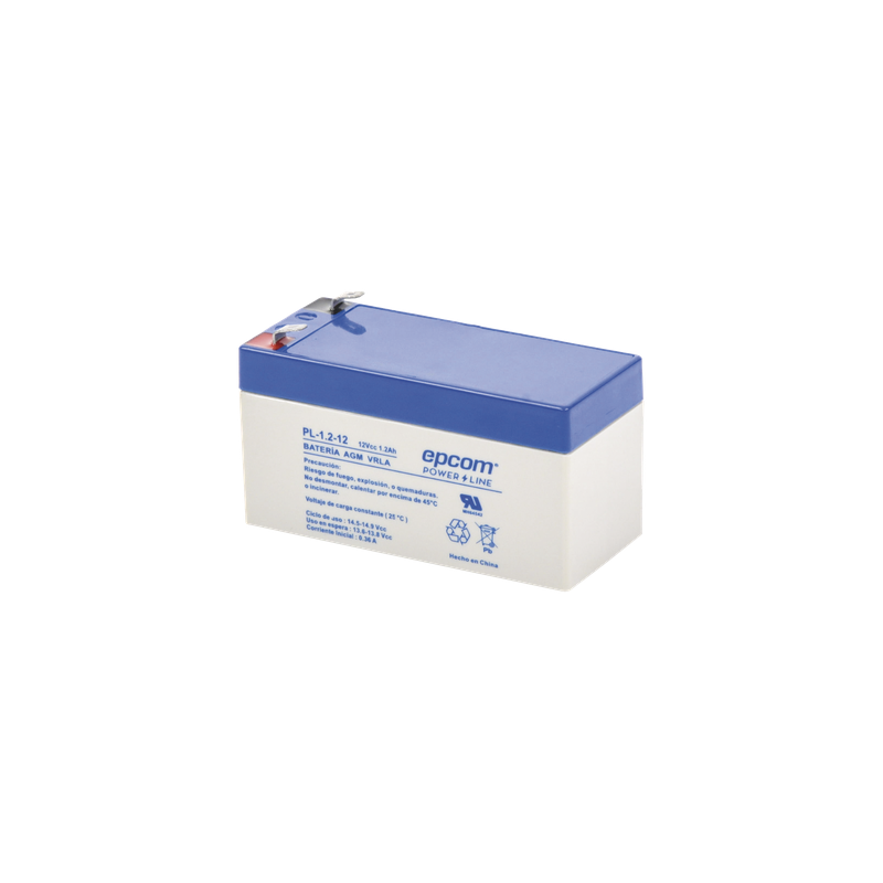 Batería 12V 1.2Ah AGM-VRLA UL EPCOM POWERLINE