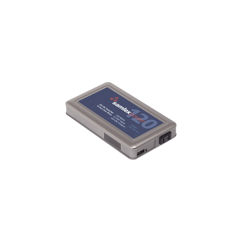 Inversor SAMLEX 120W, 12Vcc a 120Vca, Uso 24/7 para Domos PT