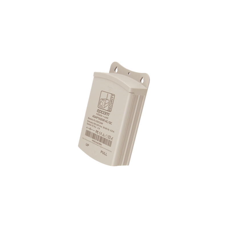 Fuente de Poder para Exterior / 12 Vcc / 2 A / 1 Salida / Entrada 100-240 VCA / 5.1 x 3.4 x 1.7 pulgadas