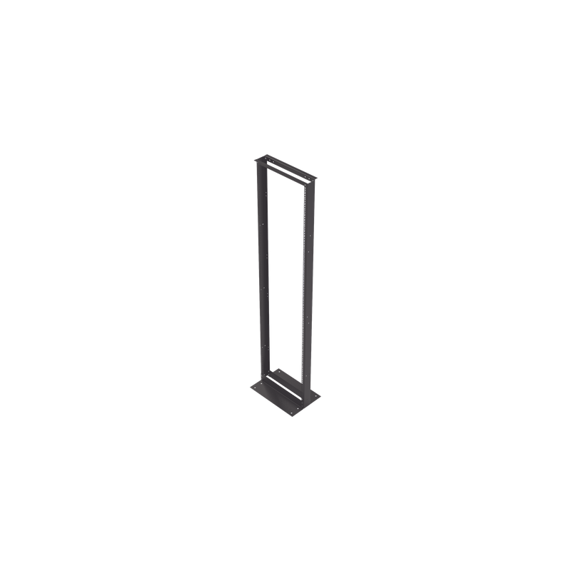 Rack 2 Postes / 19" EIA-310D / 45 UR / Carga 460 kg / Base L para Piso / Acero al Carbono