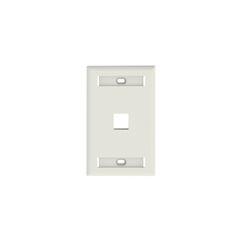 Placa de Pared PANDUIT 1 Puerto Keystone Blanco Mate