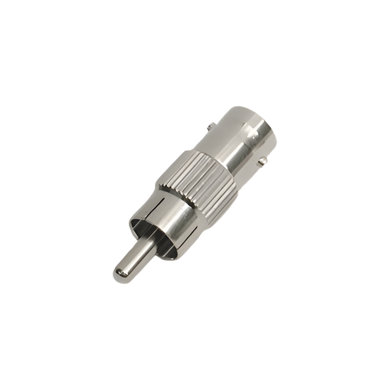 Adaptador en Línea / 75 Ohm / BNC Hembra a RCA Macho / 9.6 mm x 34 mm / 0.31 ft x 0.11 ft