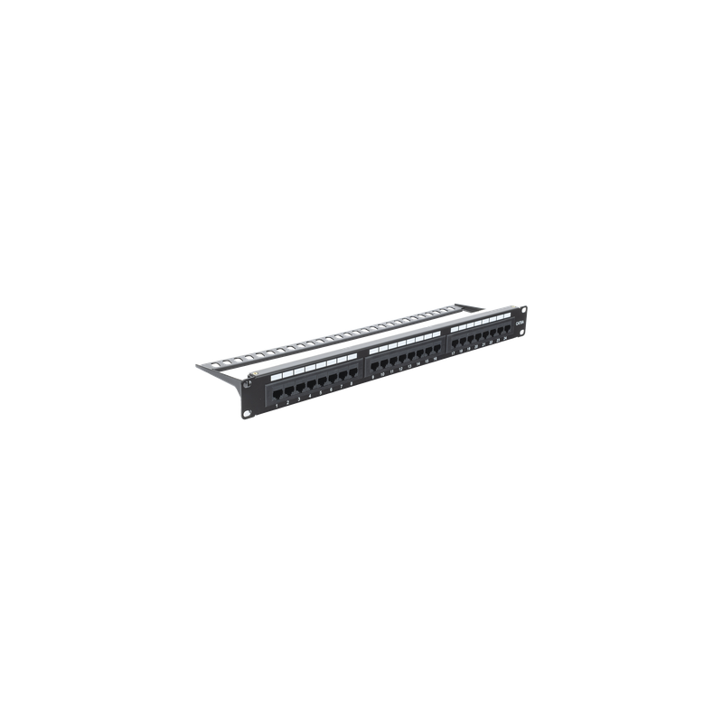 Panel de Parcheo Punchdown / 24 Puertos / Cat6A / 19 Pulgadas (48.26 cm) / 1U / UTP / T568A-T568B