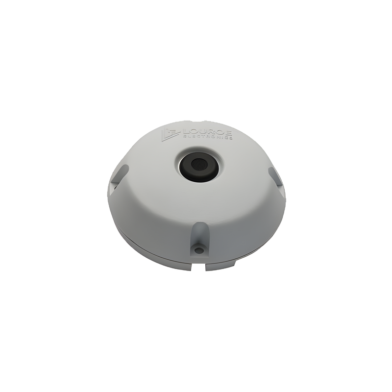Micrófono preamplificador / Control automático de ganancia / Captación 9 m (29.5 ft) / Salida nivel de línea / 12 VDC
