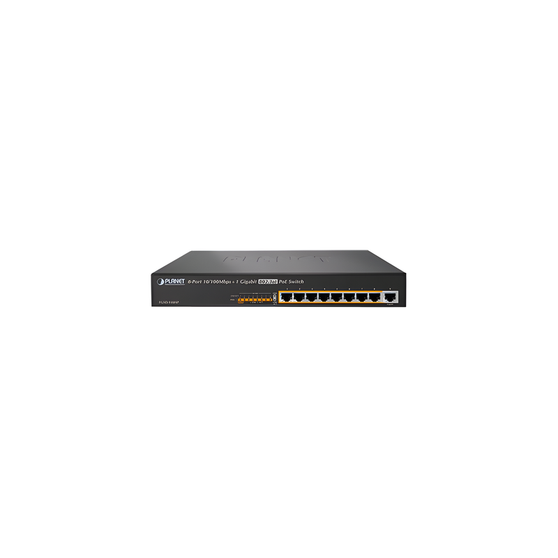 Switch PoE+ 8 Puertos 100BaseTX + 1 Puerto GbE