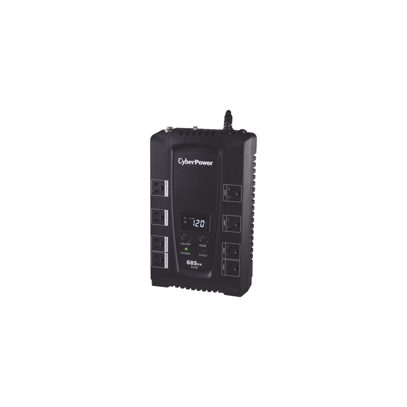 UPS CyberPower 685VA Línea Interactiva 390W 8 Tomas