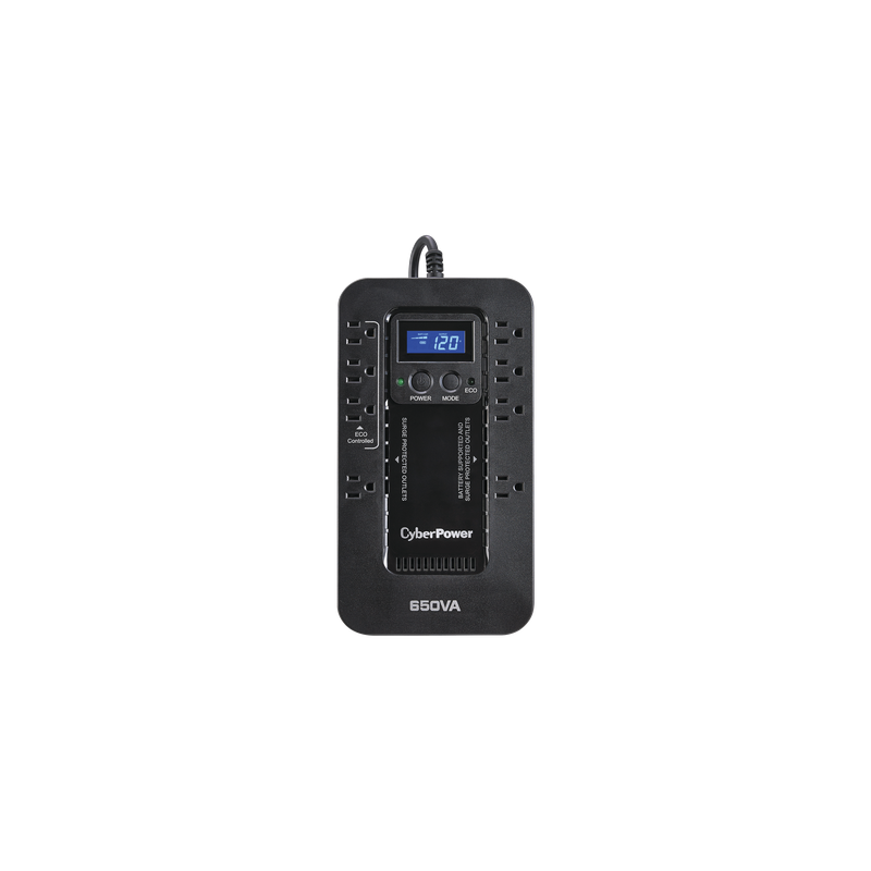 UPS CyberPower 650VA/390W Standby ECO 8 Tomas NEMA 5-15R
