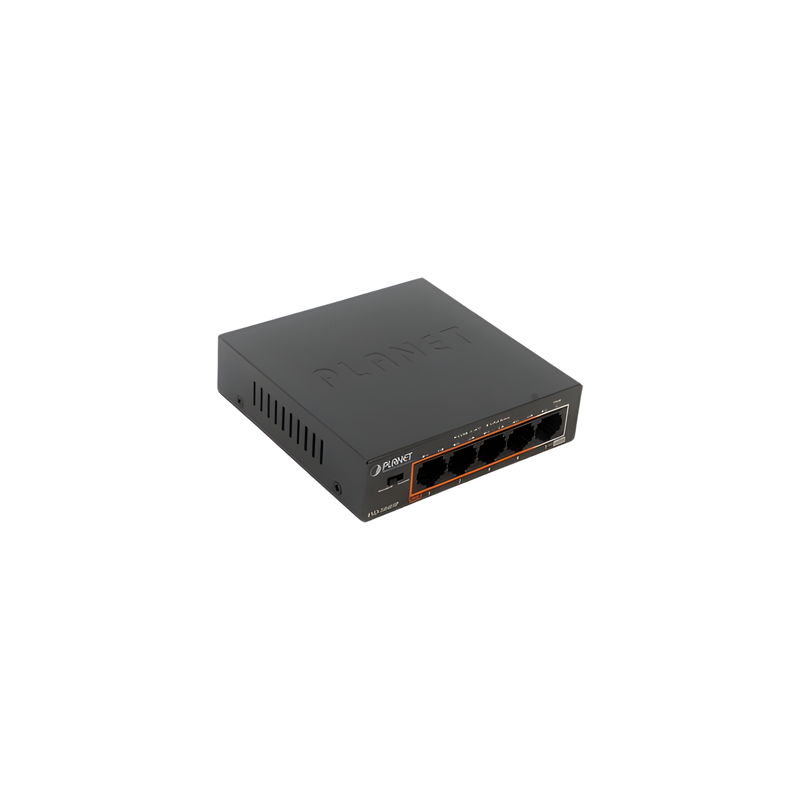 PLANET FSD-504HP Switch PoE+ 8 Puertos, 250m
