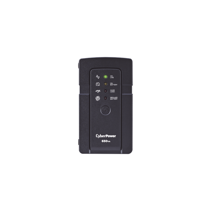 UPS de 650 VA/400 W, Topología Standby, Compacto, Entrada 120 Vca NEMA 5-15P, Con 3 Tomas Respaldo/Protección y 3 Tomas Solo Protección NEMA 5-15R
