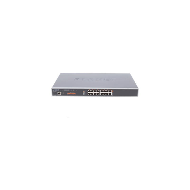 Inyector HUB Ultra PoE 8 Puertos Gigabit 400W PLANET