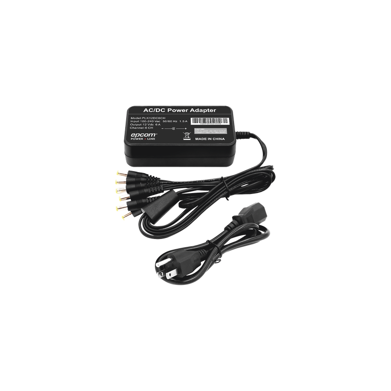 Fuente de Poder 12V 6A 6 Salidas EPCOM POWERLINE