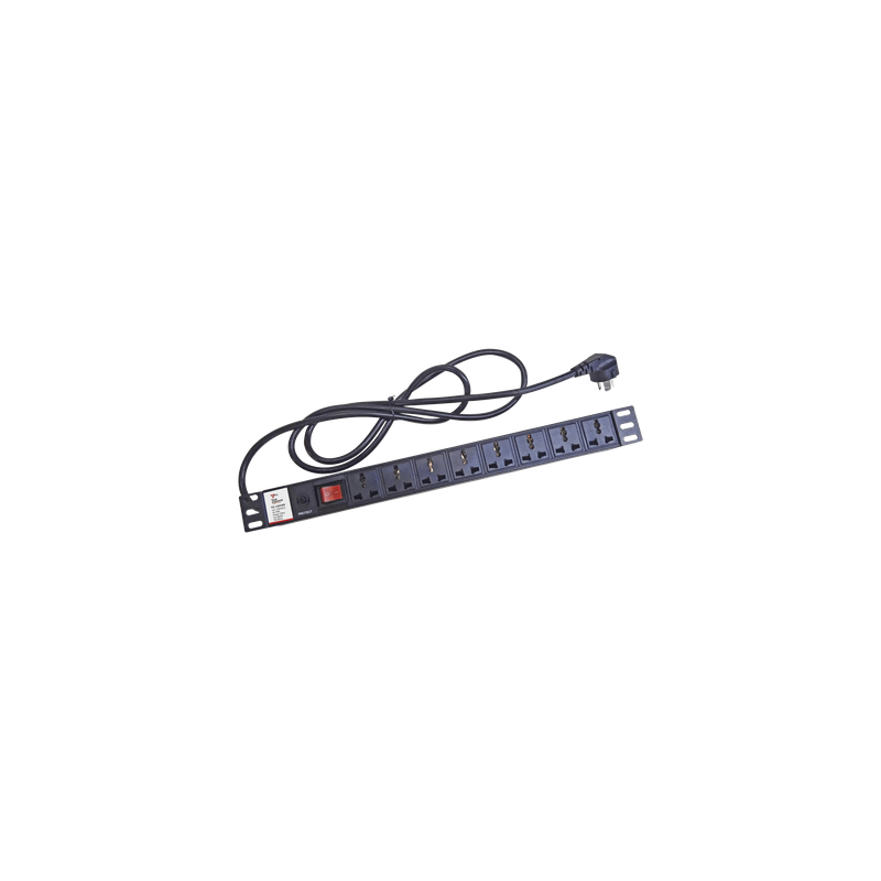 Protector de sobretensiones / 120 Vca / 8 contactos / 15 A / 10 kA / Rack