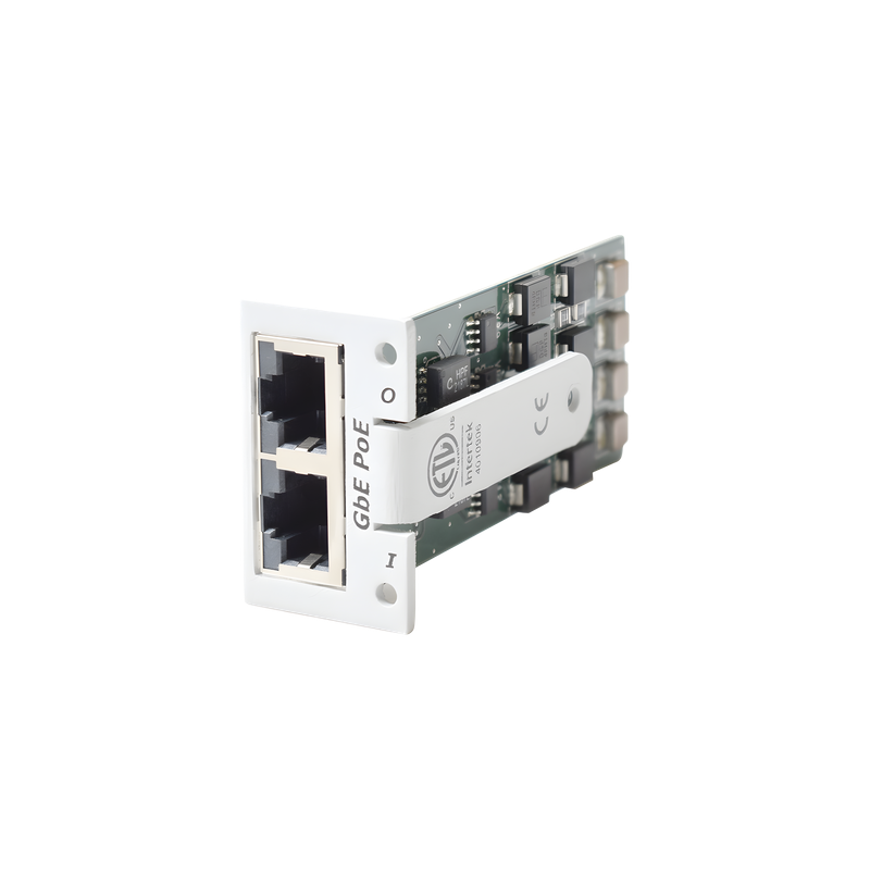 Módulo Protector PoE / Ethernet 10/100/1000 Mbps / 11 VCC / Pines 1,2 y 3,6 / 3 pF / Para Chassis TCPXH Rack 19"
