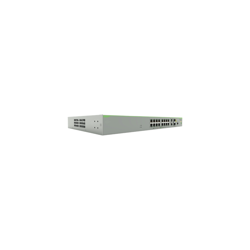 Switch PoE+ Administrable Capa 3 / 16 Puertos 10/100 Mbps / 2 Puertos Gigabit Combo SFP / 250W PoE+ / 7.2 Gbps / 5.36 Mpps