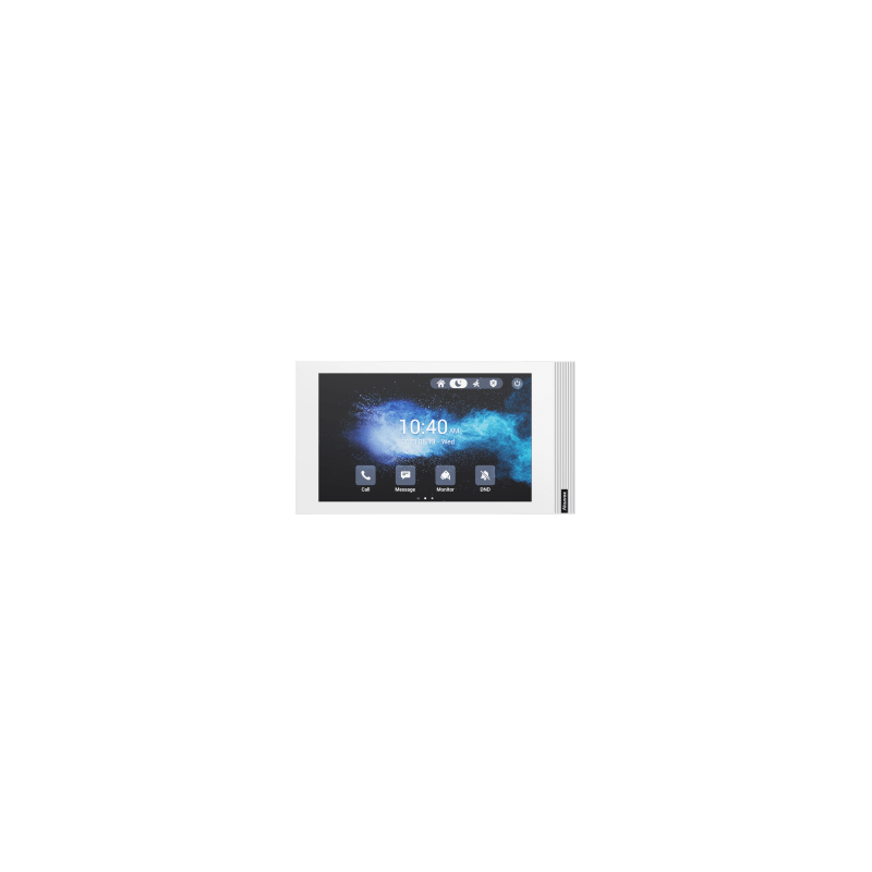 MONITOR LINUX / INSTALACIÓN HORIZONTAL O VERTICAL / COLOR BLANCO / POE  / WIFI 6 / 7 PULGADAS TÁCTIL /  8 ENTRADAS DE ALARMA / SIP