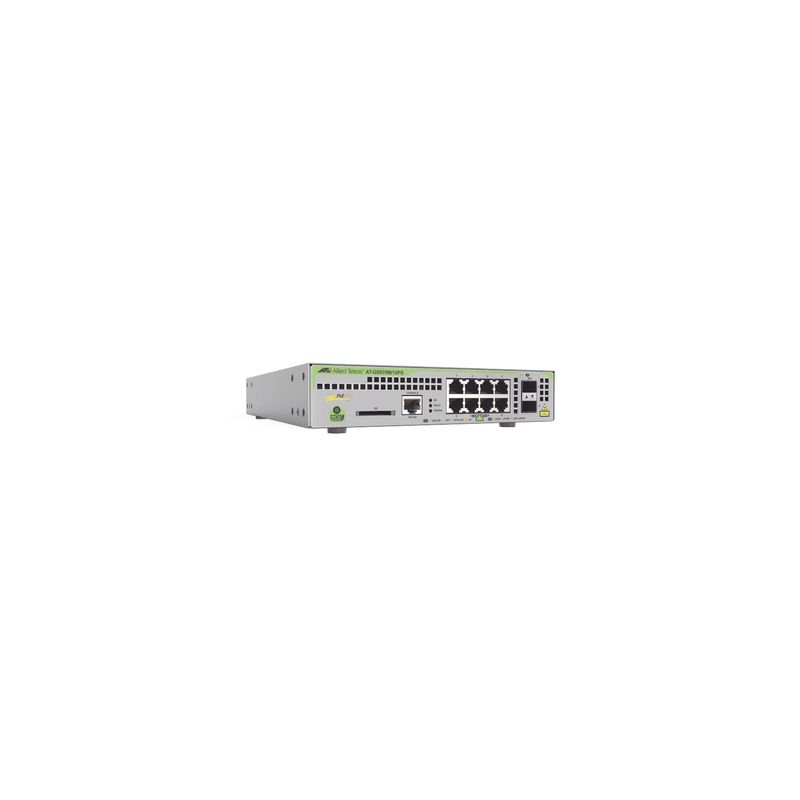 Switch PoE+ Administrable CentreCOM GS970M Capa 3, 8 Puertos | Precio México - Envío Inmediato | LM Soluciones