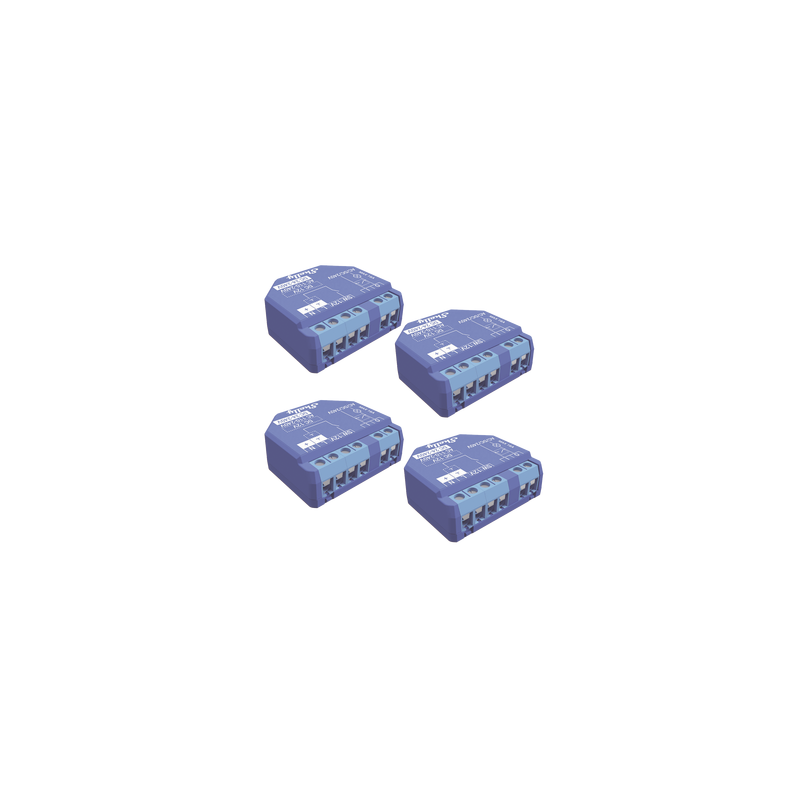 Kit 4 Relevadores Inteligentes Shelly Plus 1 16A WiFi