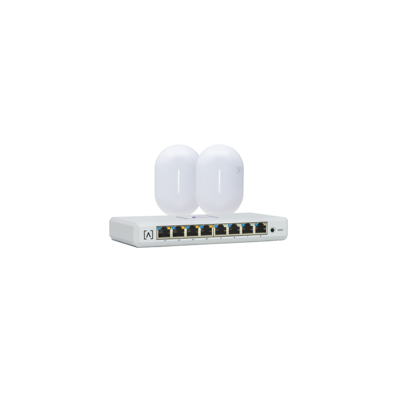 Kit de lanzamiento Alta Labs: Switch PoE S8-POE y 2 AP WiFi  | Precio México - Envío Inmediato | LM Soluciones