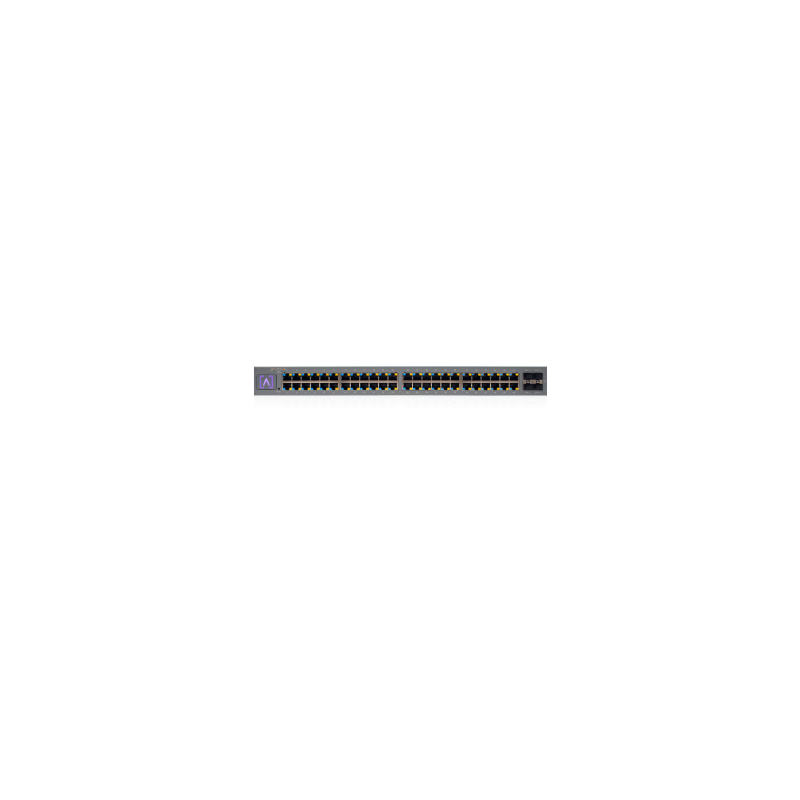 Switch Administrado 48 Puertos PoE+ / 740W PoE Budget / 16 Puertos 2.5 Gbps + 32 Puertos 1 Gbps / 4 Puertos SFP+ 10 Gbps / Bluetooth Setup / Cloud Management / VLAN Stacking / Rackmontable