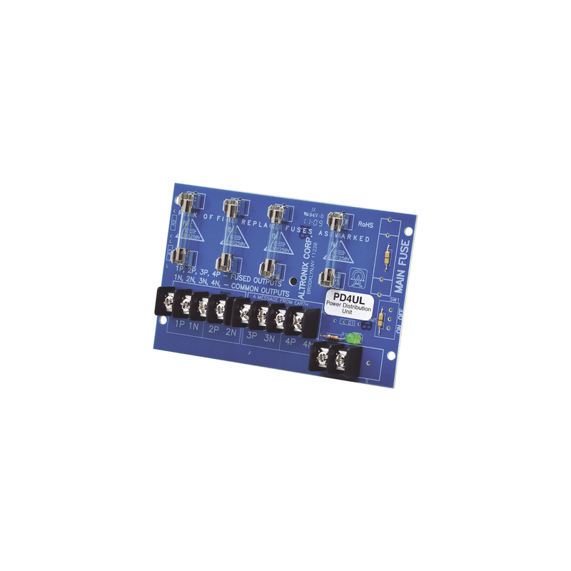 Módulo Distribución Altronix PD4UL 4 Salidas 12/24Vcc | Precio México - Envío Inmediato | LM Soluciones