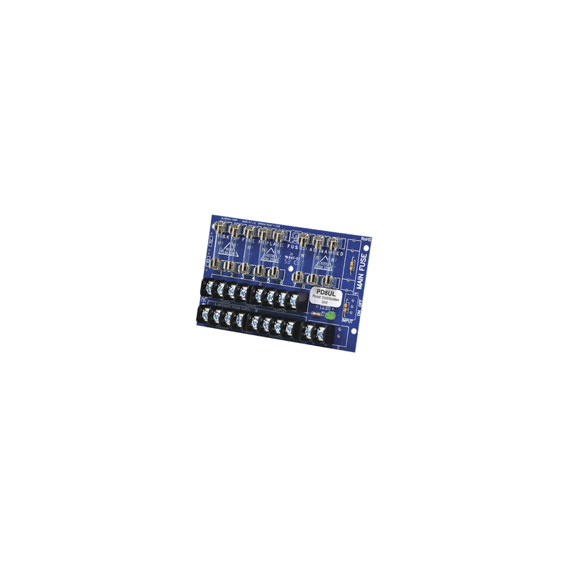 Tablero distribuidor voltaje 8 salidas con fusible ALTRONIX