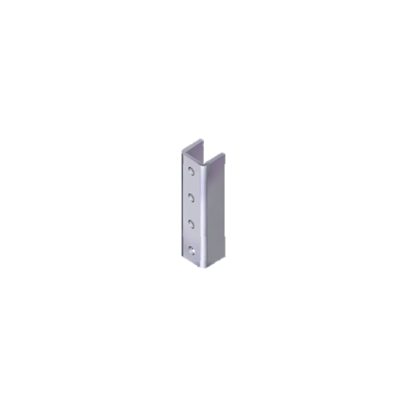 Herraje Cople Unicanal 4x4 cm 4 Perf. ANCLO | Precio México - Envío Inmediato | LM Soluciones