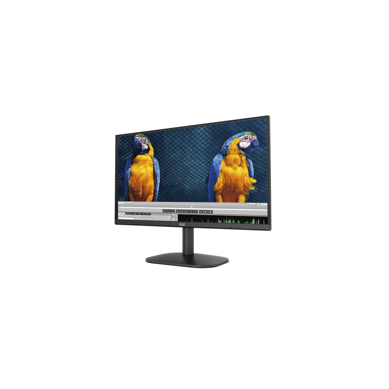 Monitor LED de 23.8" VESA, Resolución 1920 x 1080 Pixeles, Entradas de Video VGA/HDMI. Panel VA LCD Backlight LED. Ultra Delgado
