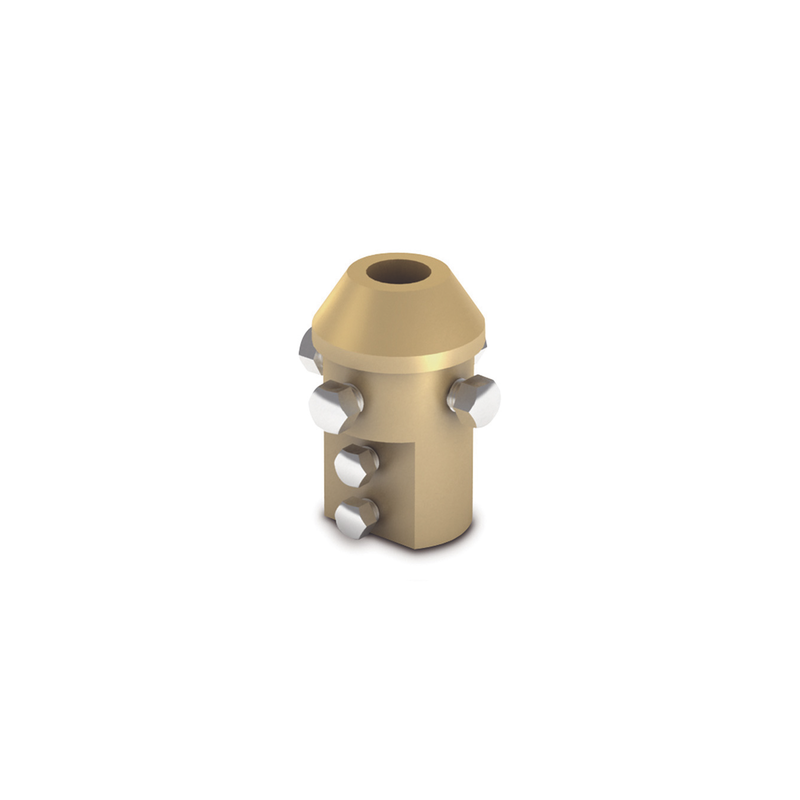 Adaptador Punta Pararrayos PDC a Mástil 1.5 Pulgadas | Precio México - Envío Inmediato | LM Soluciones