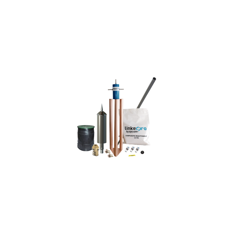 Kit Pararrayo PDC Flash Captor 15 µs 70 m Aplicaciones Tecno