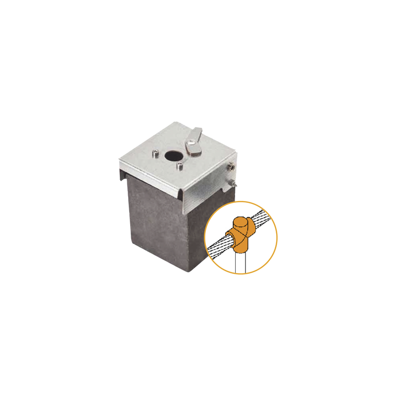 Molde Grafito Vertical Unión T 2/0 AWG a Pica 5/8 in | Precio México - Envío Inmediato | LM Soluciones