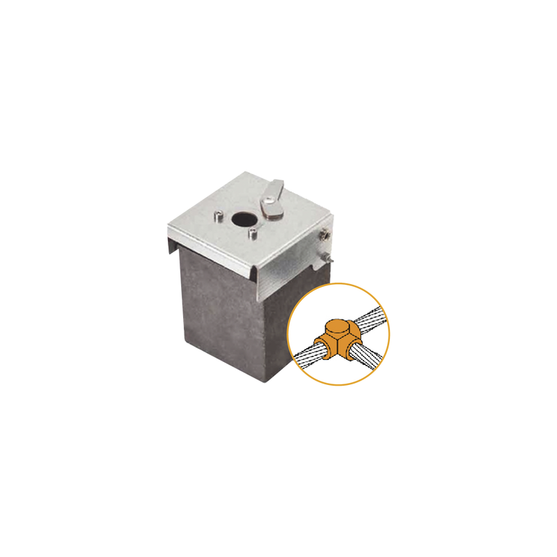 Molde Grafito Horizontal Unión T 2/0 AWG 70mm² 70 Soldaduras | Precio México - Envío Inmediato | LM Soluciones