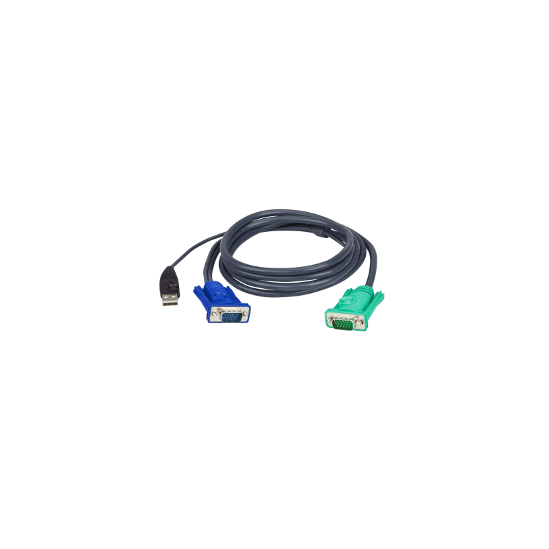 Cable KVM USB SPHD 3 en 1 ATEN 3 metros | Precio México - Envío Inmediato | LM Soluciones
