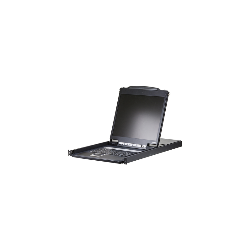 Conmutador KVM LCD riel único ATEN VGA PS/2 USB 8 puertos