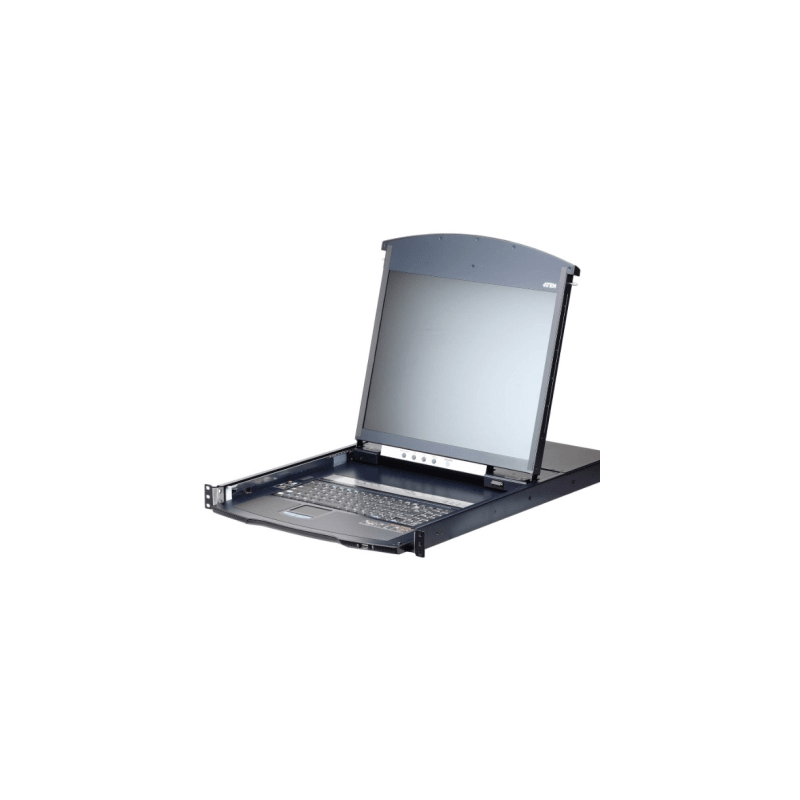 Consola LCD Dual Rail KVM IP ATEN 8 puertos CAT5