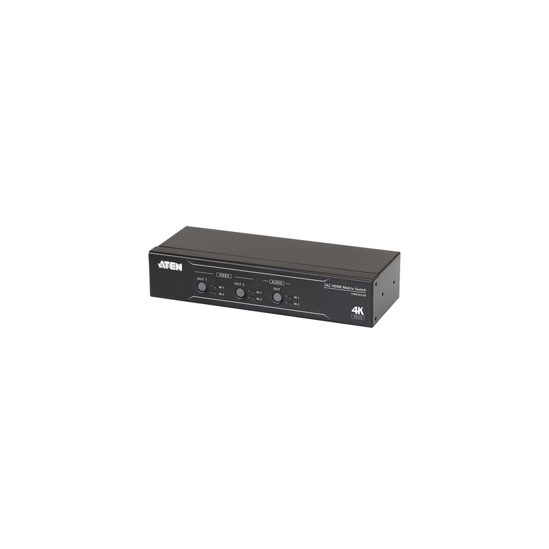 Conmutador matricial HDMI 2x2 True 4K con desembebedor de au | Precio México - Envío Inmediato | LM Soluciones