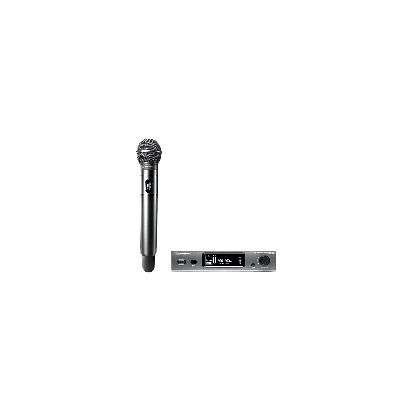 Sistema Inalámbrico UHF | Receptor Red ATW-R3210N | Micrófono Mano ATW-T3202 |  Frecuencia DE2 470-529 MHz | True Diversity | 40 Canales Simultáneos | Alcance 100 m (328 ft)