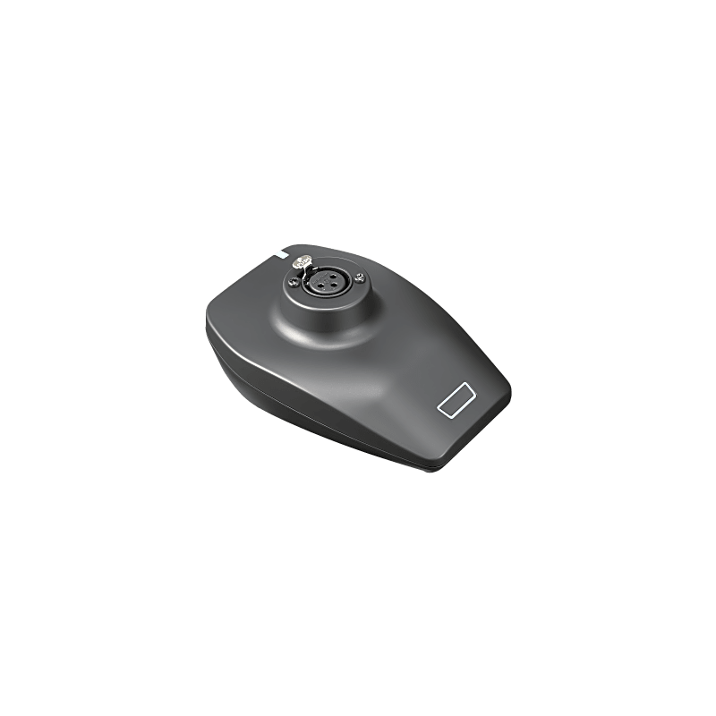 Transmisor de Micrófono de Mesa | System 20 PRO | Conector XLR-F para Micrófono Gooseneck | Batería de Ión-Litio | Pantalla OLED | USB Type-C | 10-20 Canales Simultáneos | AES128