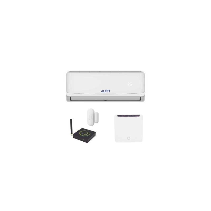 Kit para automatización / Compatible con cualquier Minisplit AUFIT / Minisplit CHI-R32-12K-110 / Termostato IR2900ZW / Hub controlador HC8 /  Contacto magnético Inalámbrico CST2C