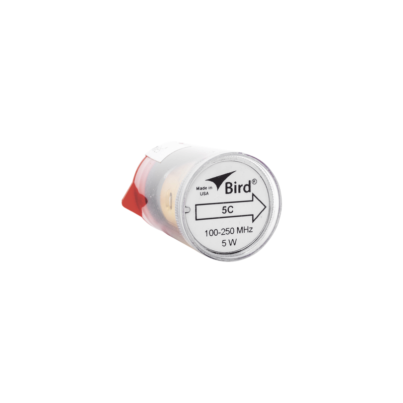 Elemento de 5 Watt en linea 7/8" para Wattmetro BIRD 43 en Rango de Frecuencia de 100 a 250 MHz.
