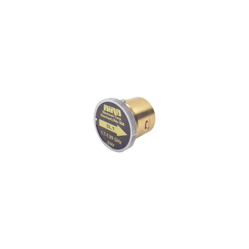 Elemento de 5 Watt en linea 7/8" para Wattmetro BIRD 43 en Rango de Frecuencia de 1700-1990 MHz.