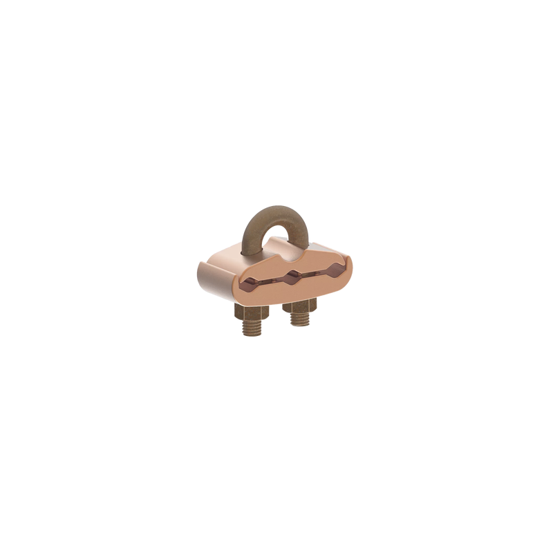 Conector Mecánico para 3 Cables para Calibre  4 AWG  - 2/0 AWG  a Tubería de 3/8" o Varilla 5/8" - 3/4" Perno 3/8".