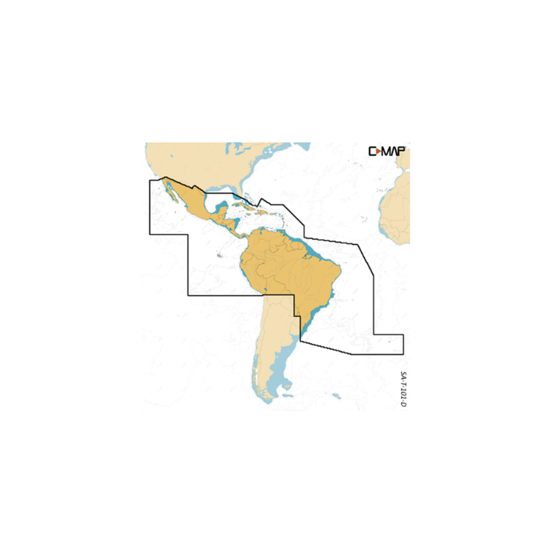 Carta de navegación C-MAP NSX - América del Sur | Precio México - Envío Inmediato | LM Soluciones