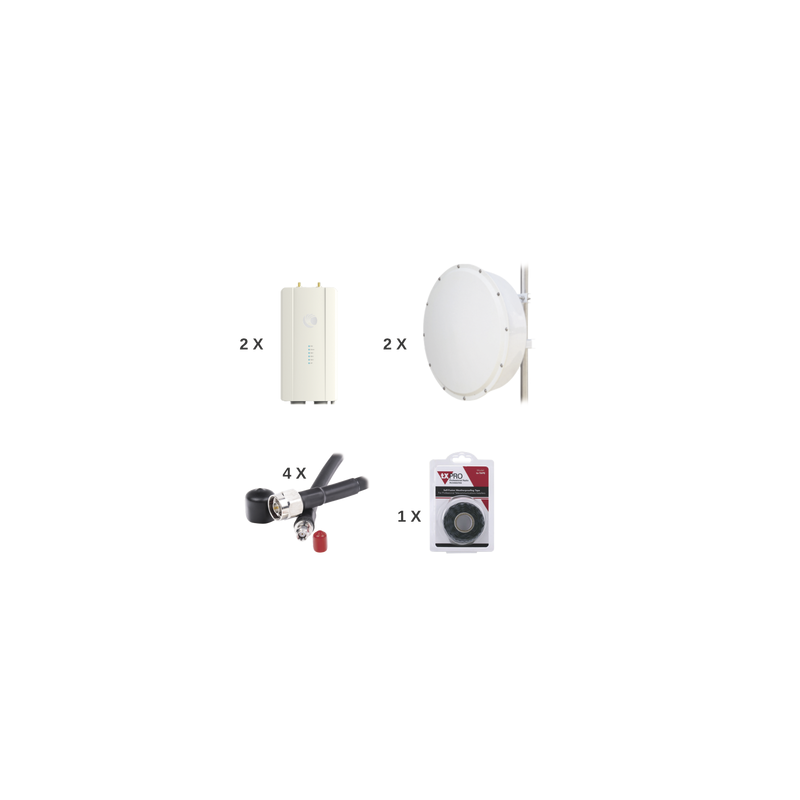 Enlace Cambium FORCE400C + Antena 30 dBi 4.9-6.2 GHz