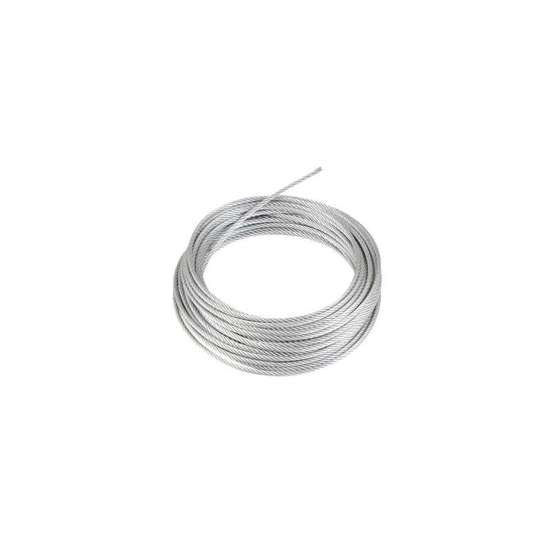 Rollo o carrete de 50 Metros de Retenida de 1/8" de Alta Resistencia, Galvanizado clase A.