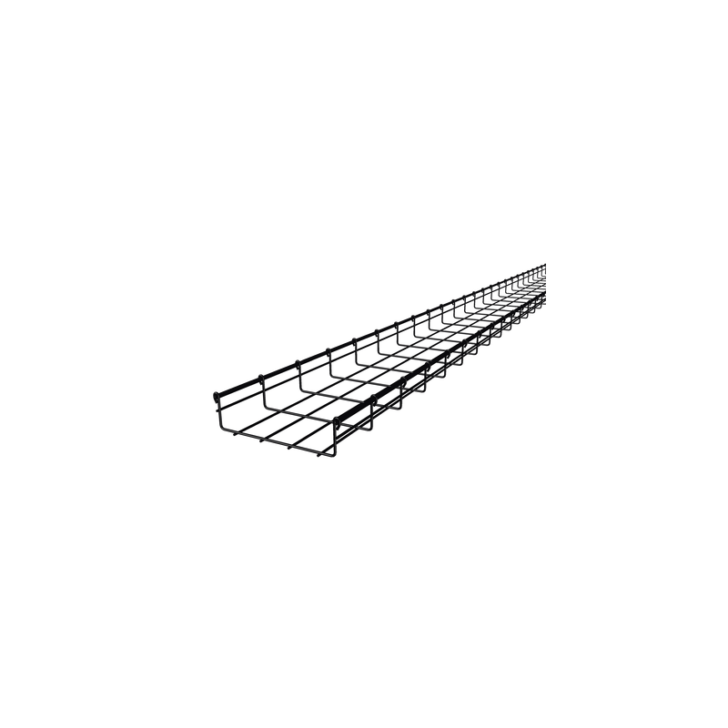 Charola Tipo Malla CHAROFIL 66/200mm Epóxica Negra 3m | Precio México - Envío Inmediato | LM Soluciones