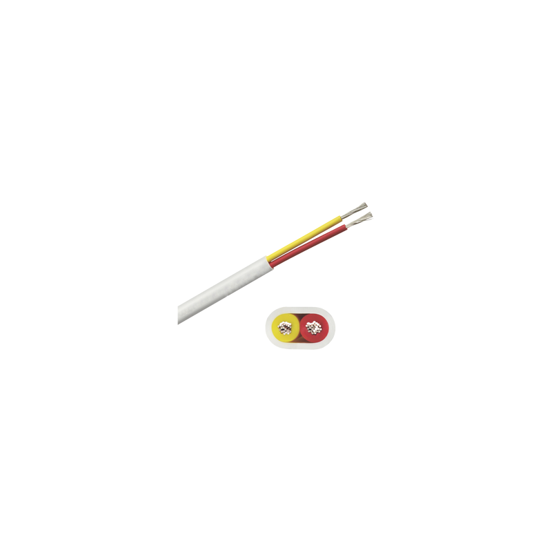 Rollo Cable Plano Marino Calibre 16, 2 Conductores, 100 pies