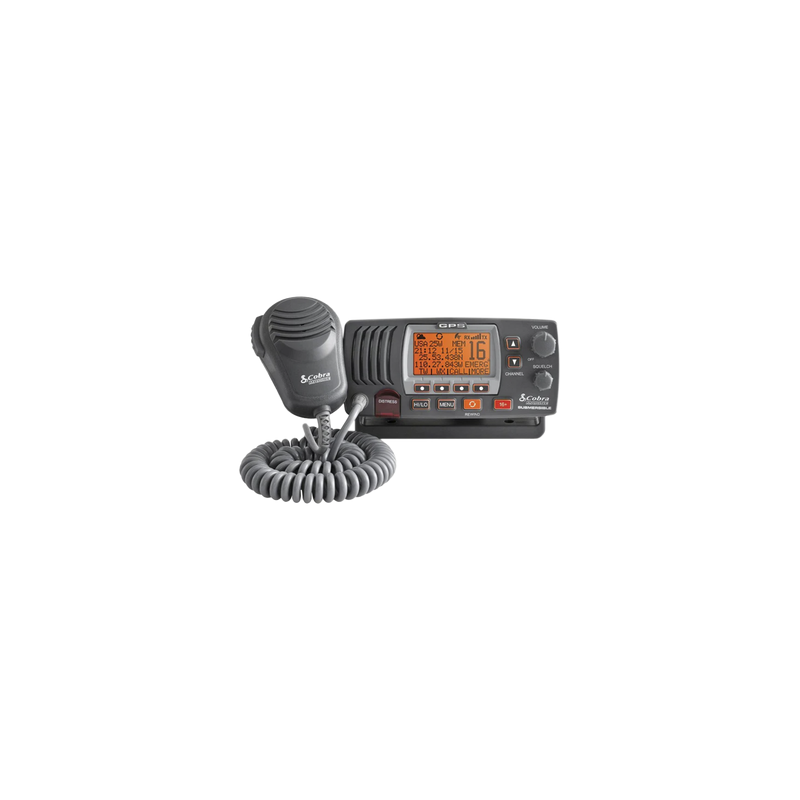 Radio móvil marino VHF clase D con GPS COBRA MRF77BGPS
