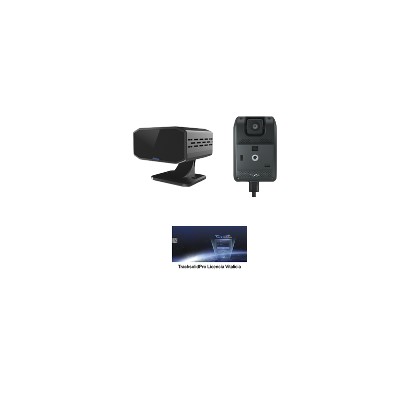 KIT Dashcam con sistema de control ADAS (asistencia de manejo) y Camara DMS con IA (JC170) / Multiples alarmas /Comunicación dos vías / ideal para flotas vehiculares / Facil instalacio / Incluye licencia vitalicia plataforma TrackSolidPro